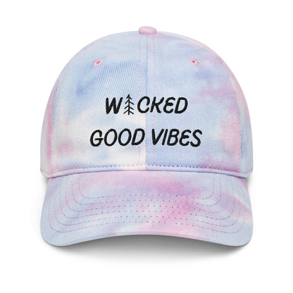 Wicked Good Vibes Tie dye hat (multiple color options)
