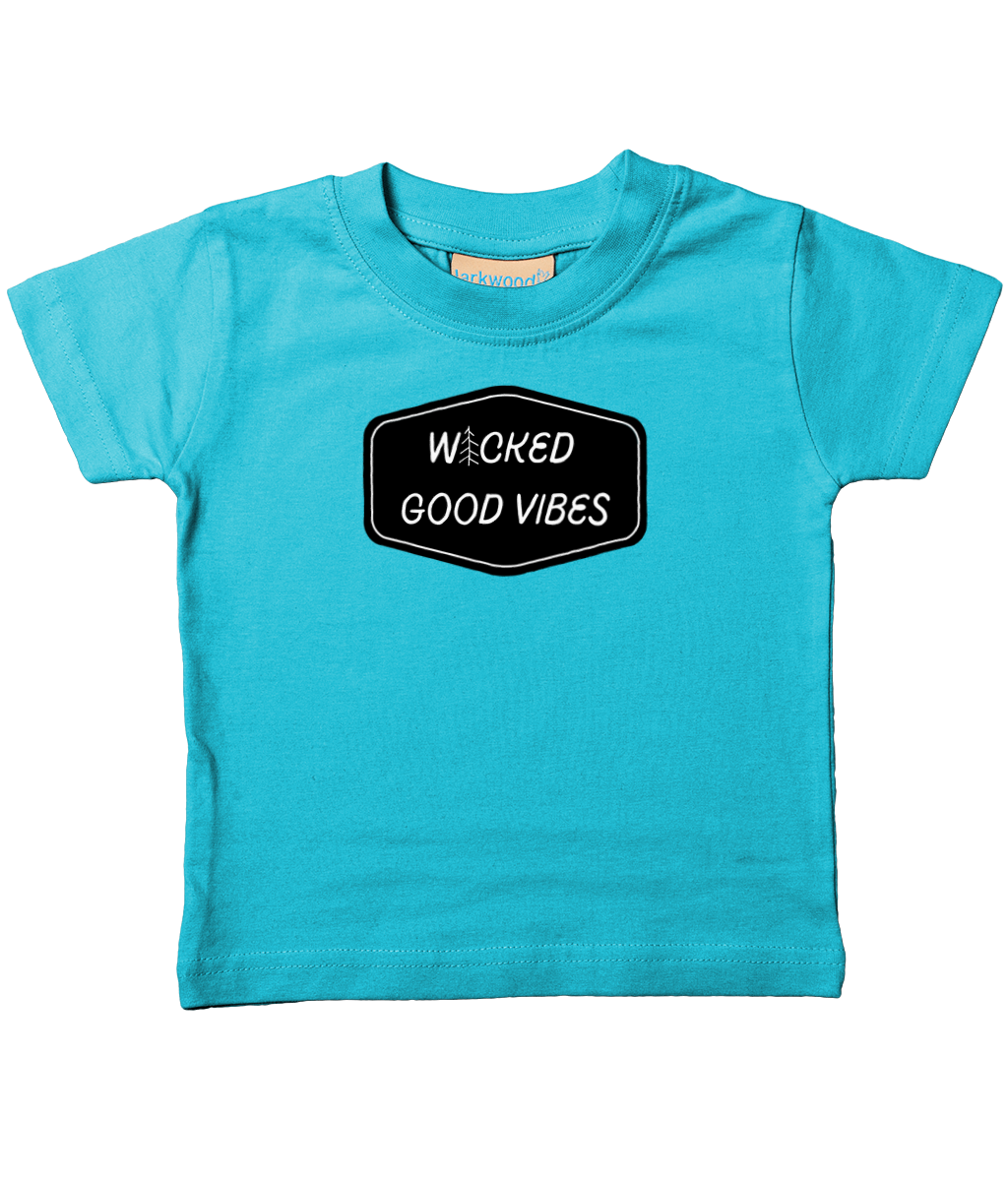 wicked good vibes wicked good vibes front & back infant Tee