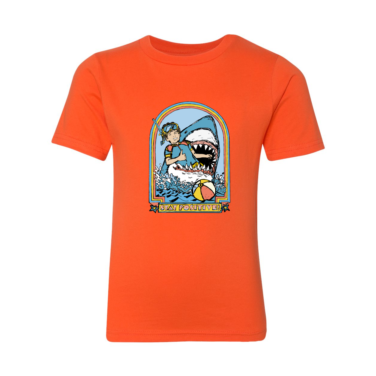 STAY POSITIVE YOUTH TEE-HAND DRAWN - FUNNY TRENDY