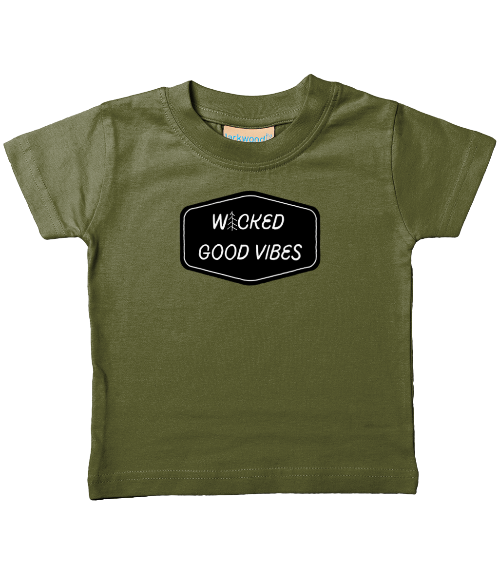 wicked good vibes wicked good vibes front & back infant Tee