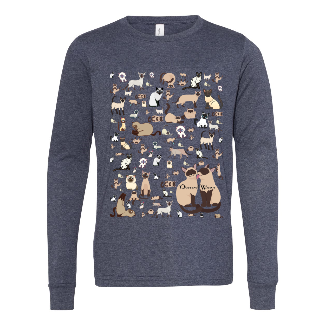 Siamese Cat Youth Jersey Long Sleeve Tee