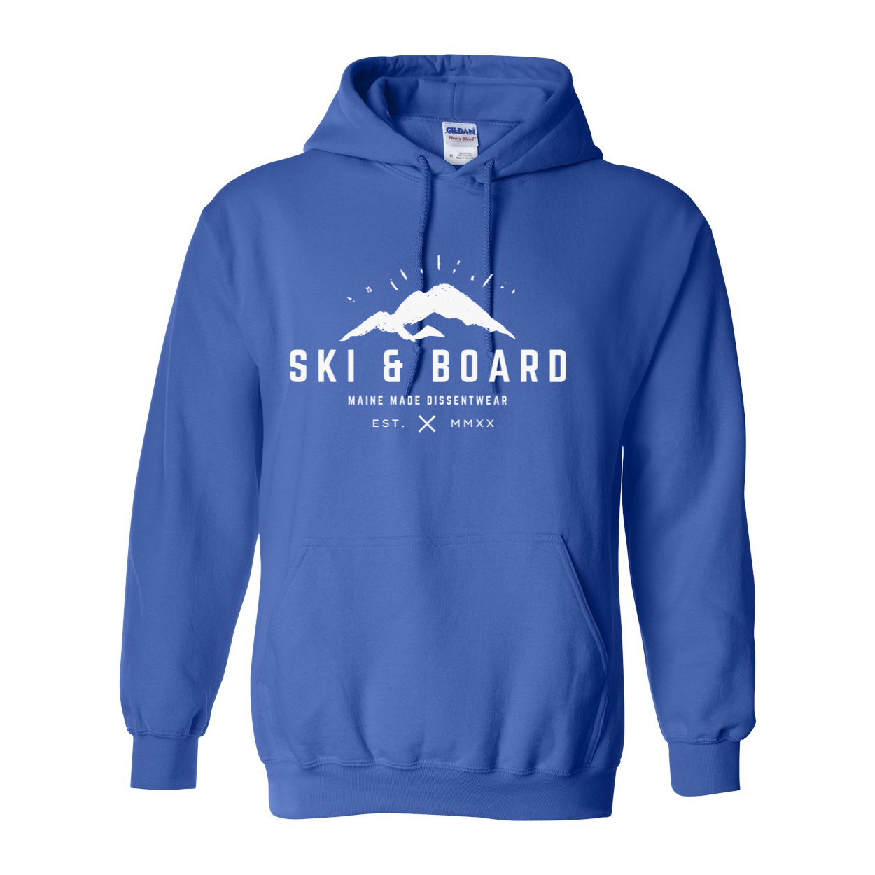 SKI & BOARD WHITE LOGO HOODIE SWEATSHIRT