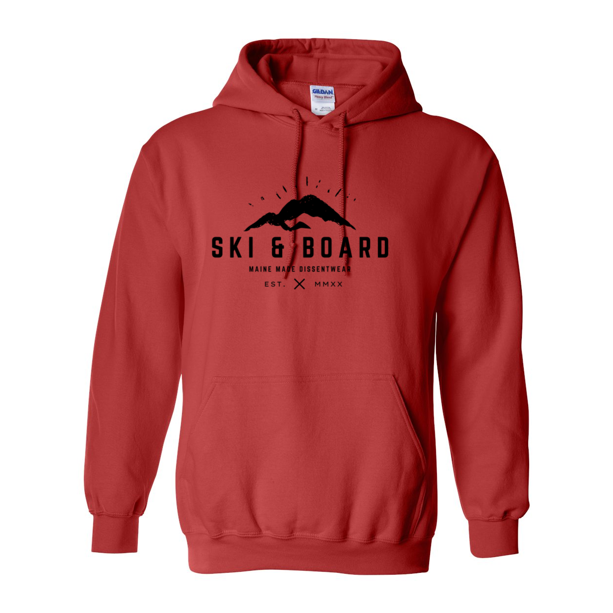 SKI & BOARD BLACK LOGO SWEATSHIRT HOODIE