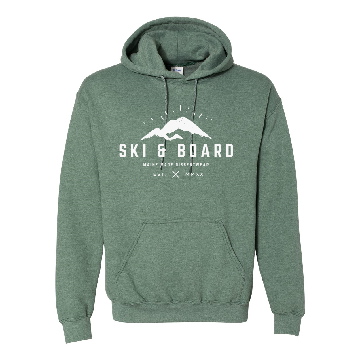 SKI & BOARD WHITE LOGO HOODIE SWEATSHIRT