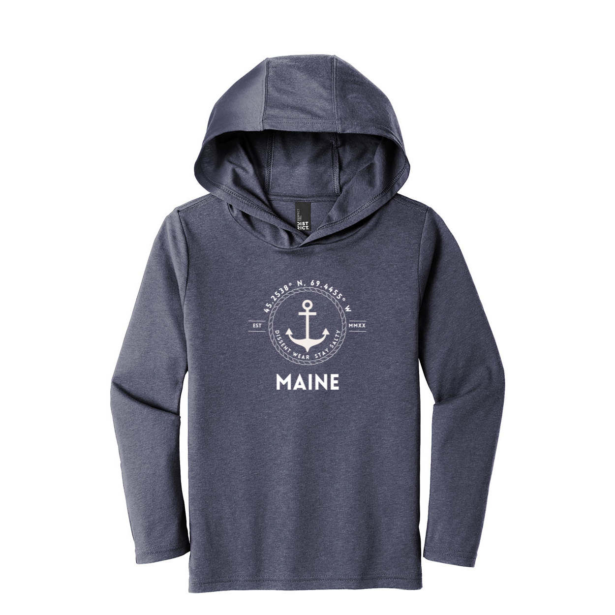 NAUTICAL MAINE LIGHTWEIGHT HOODIE- YOUTH