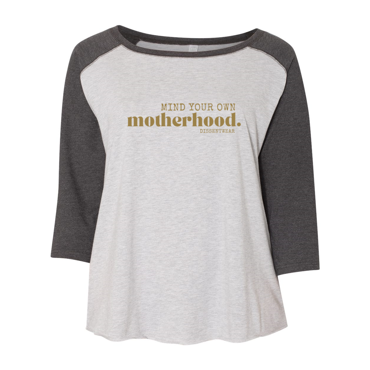 MIND YOUR OWN MOTHERHOOD Curvy Baseball Tee