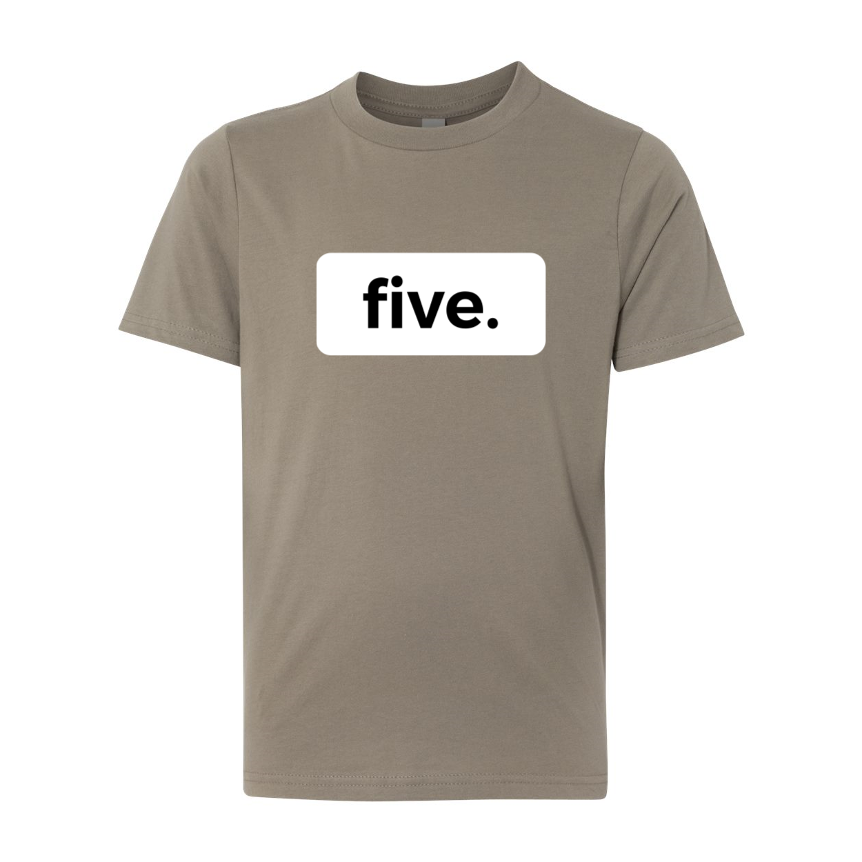 five. FIFTH  5TH birthday tee