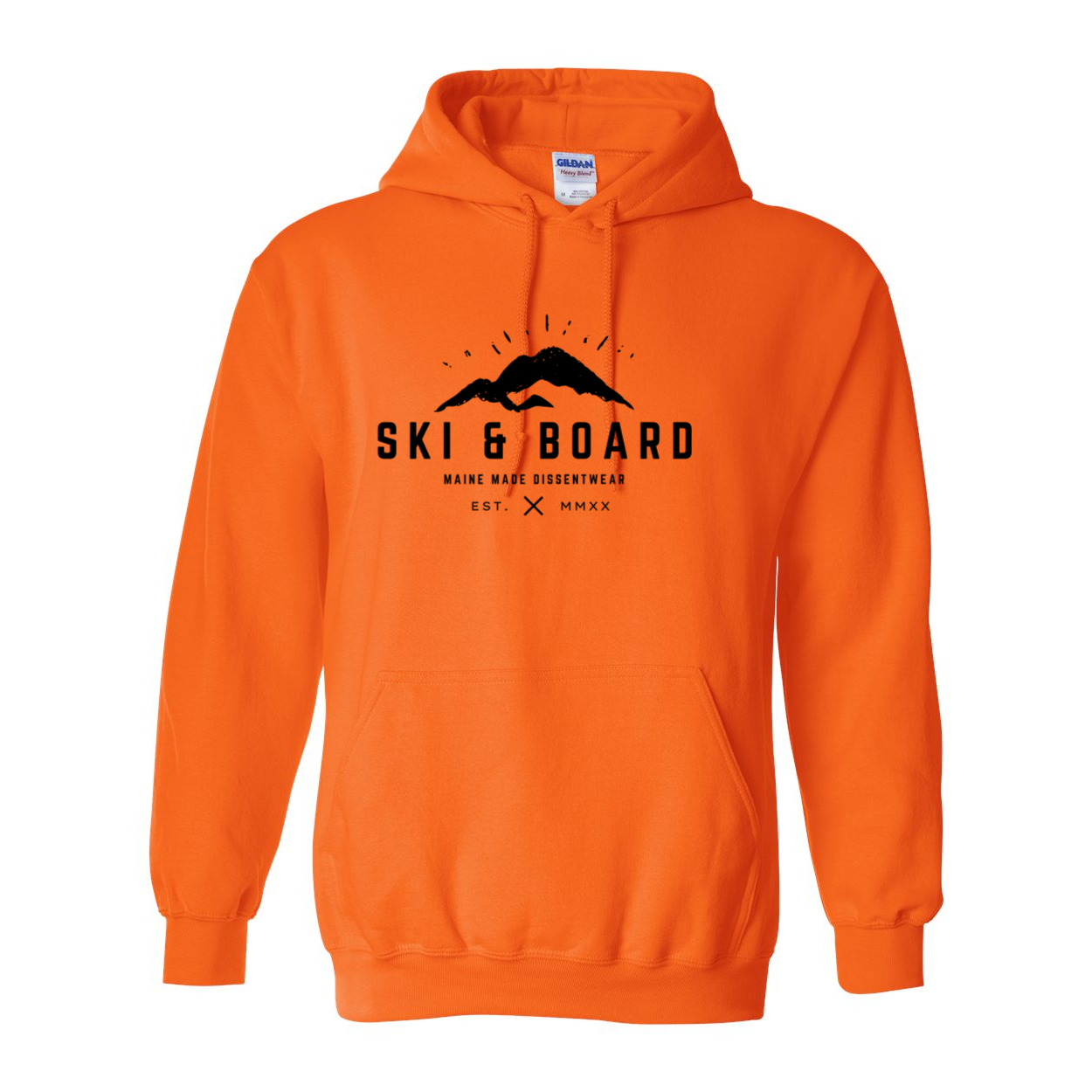 SKI & BOARD BLACK LOGO SWEATSHIRT HOODIE