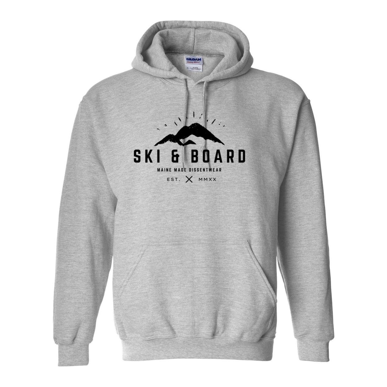 SKI & BOARD BLACK LOGO SWEATSHIRT HOODIE