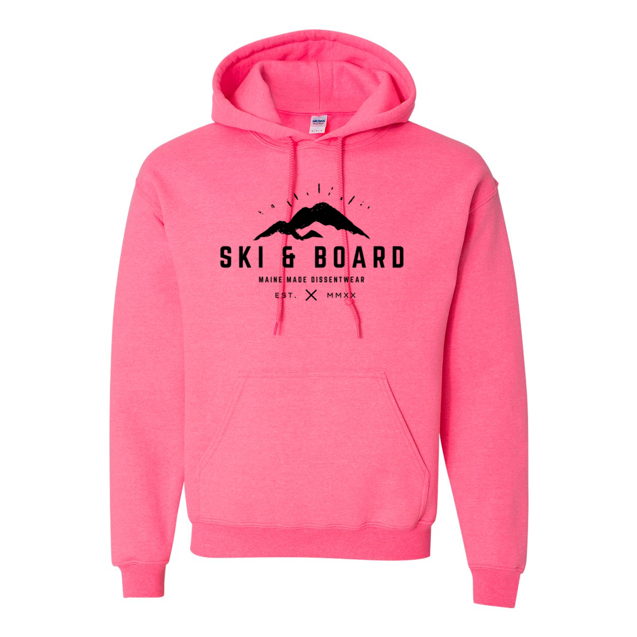 SKI & BOARD BLACK LOGO SWEATSHIRT HOODIE