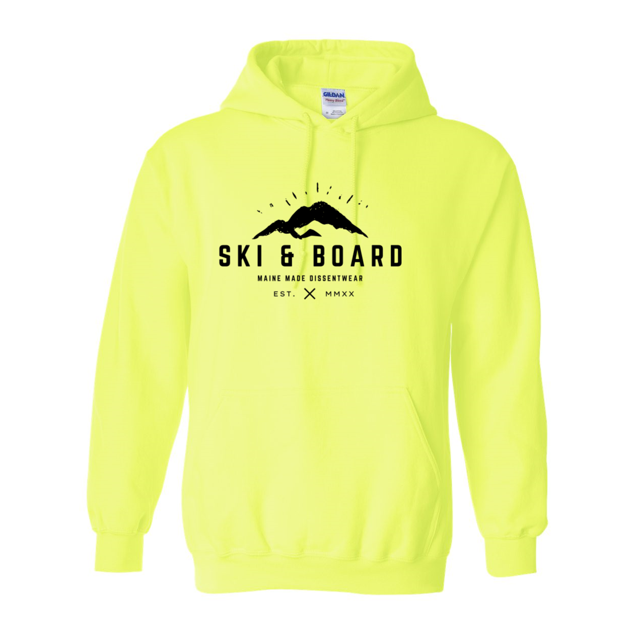 SKI & BOARD BLACK LOGO SWEATSHIRT HOODIE