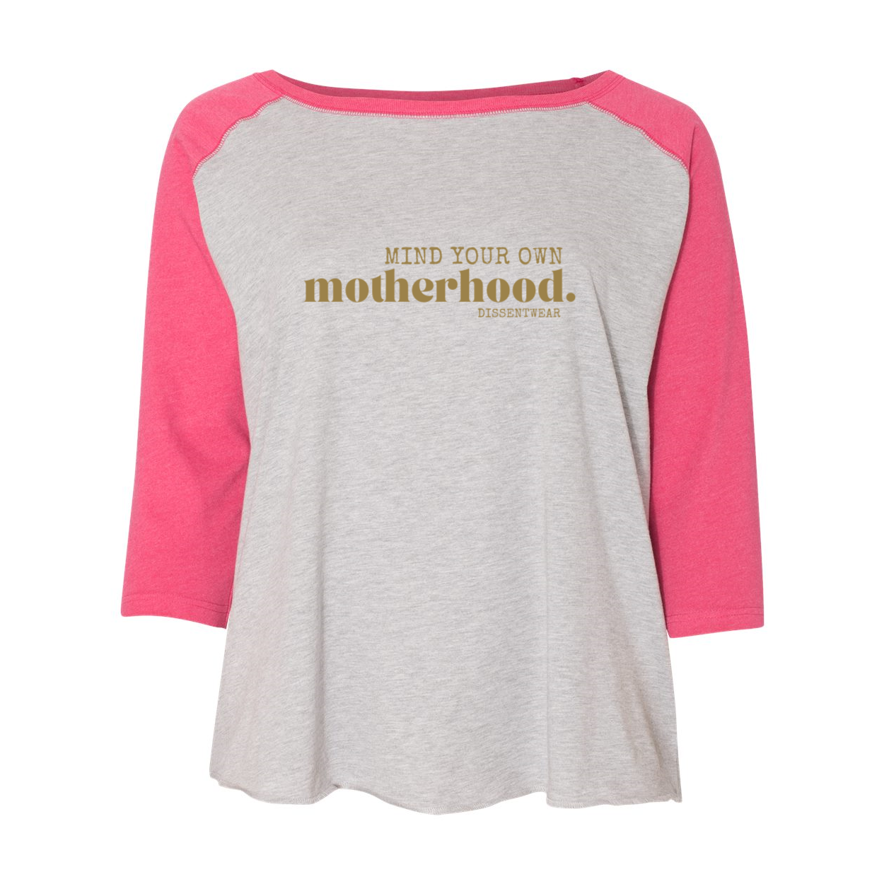 MIND YOUR OWN MOTHERHOOD Curvy Baseball Tee
