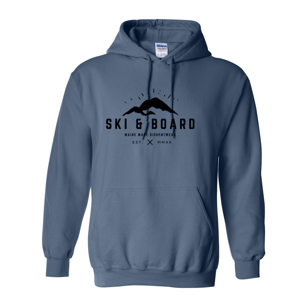 SKI & BOARD BLACK LOGO SWEATSHIRT HOODIE