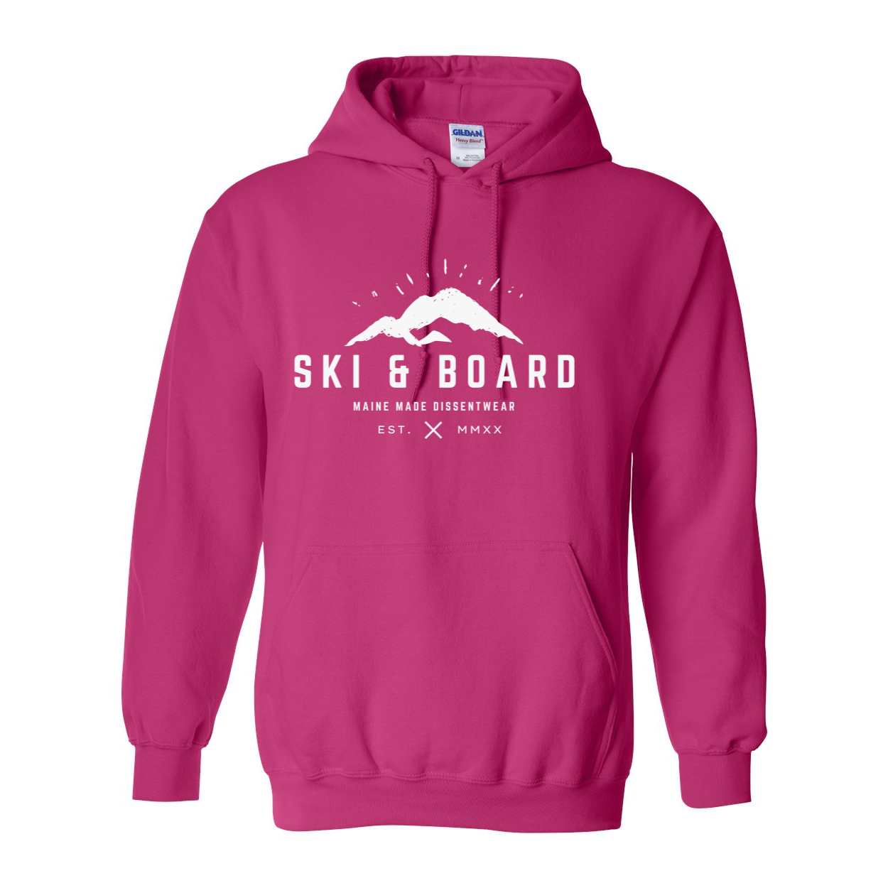 SKI & BOARD WHITE LOGO HOODIE SWEATSHIRT