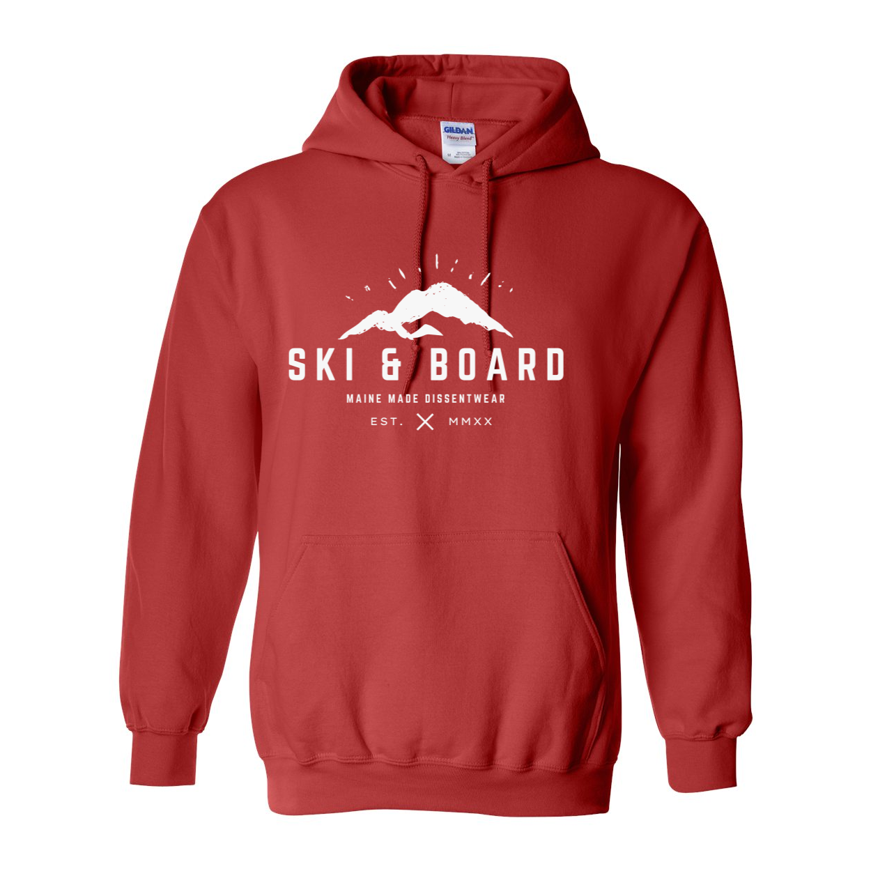 SKI & BOARD WHITE LOGO HOODIE SWEATSHIRT