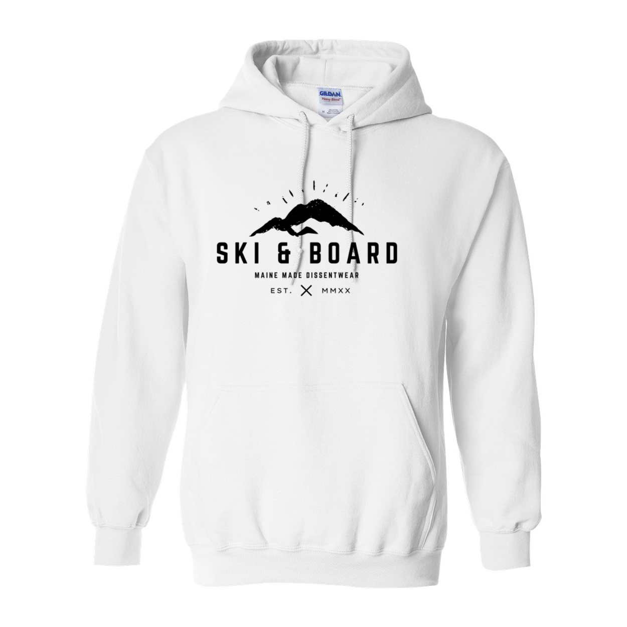 SKI & BOARD BLACK LOGO SWEATSHIRT HOODIE