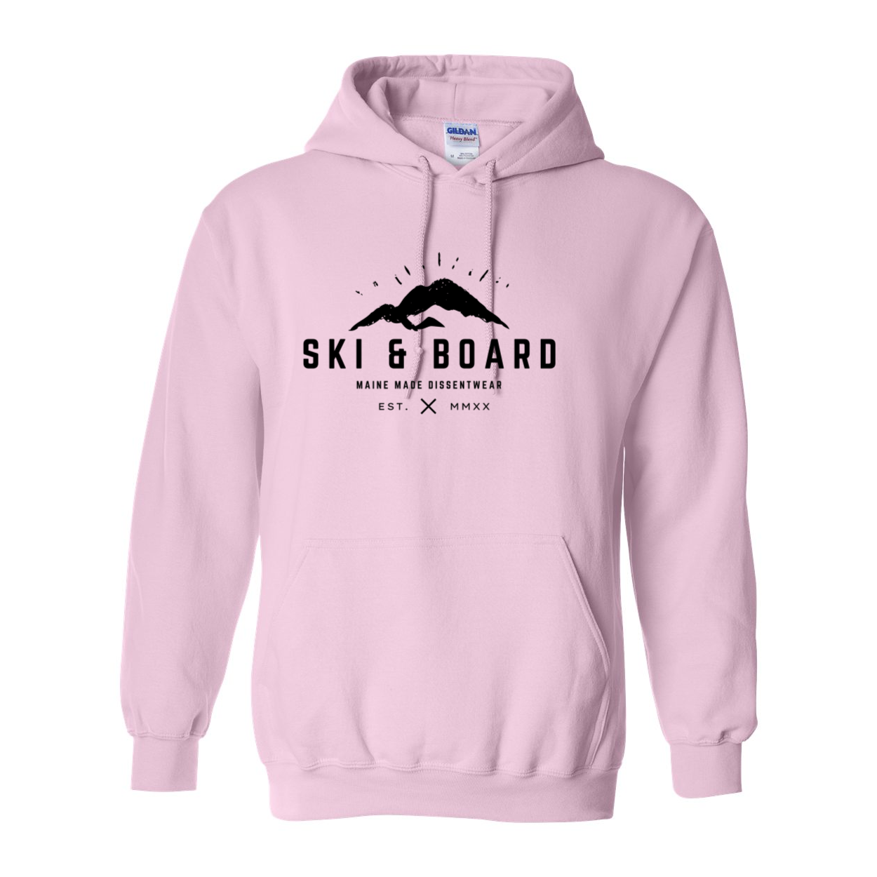 SKI & BOARD BLACK LOGO SWEATSHIRT HOODIE