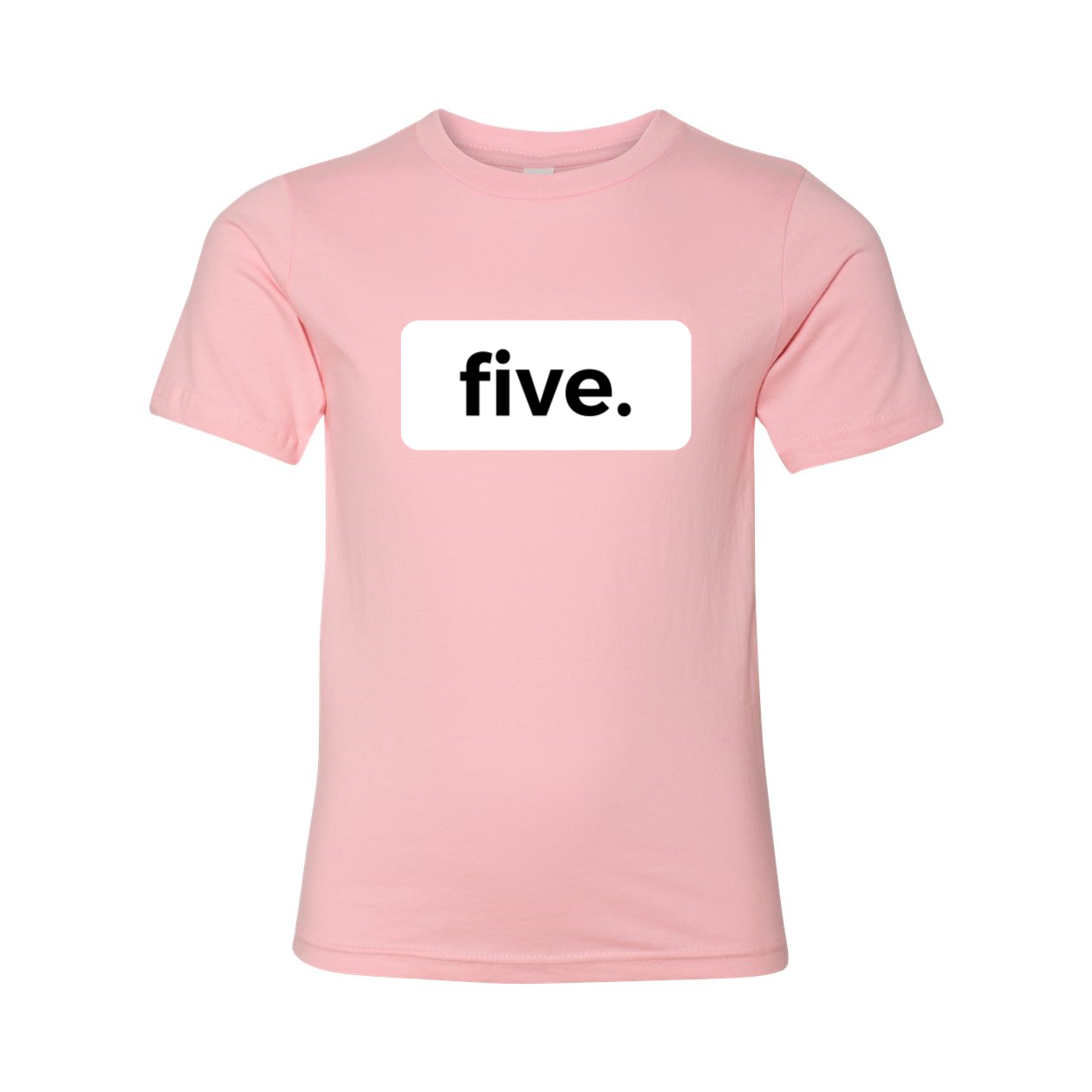 five. FIFTH  5TH birthday tee