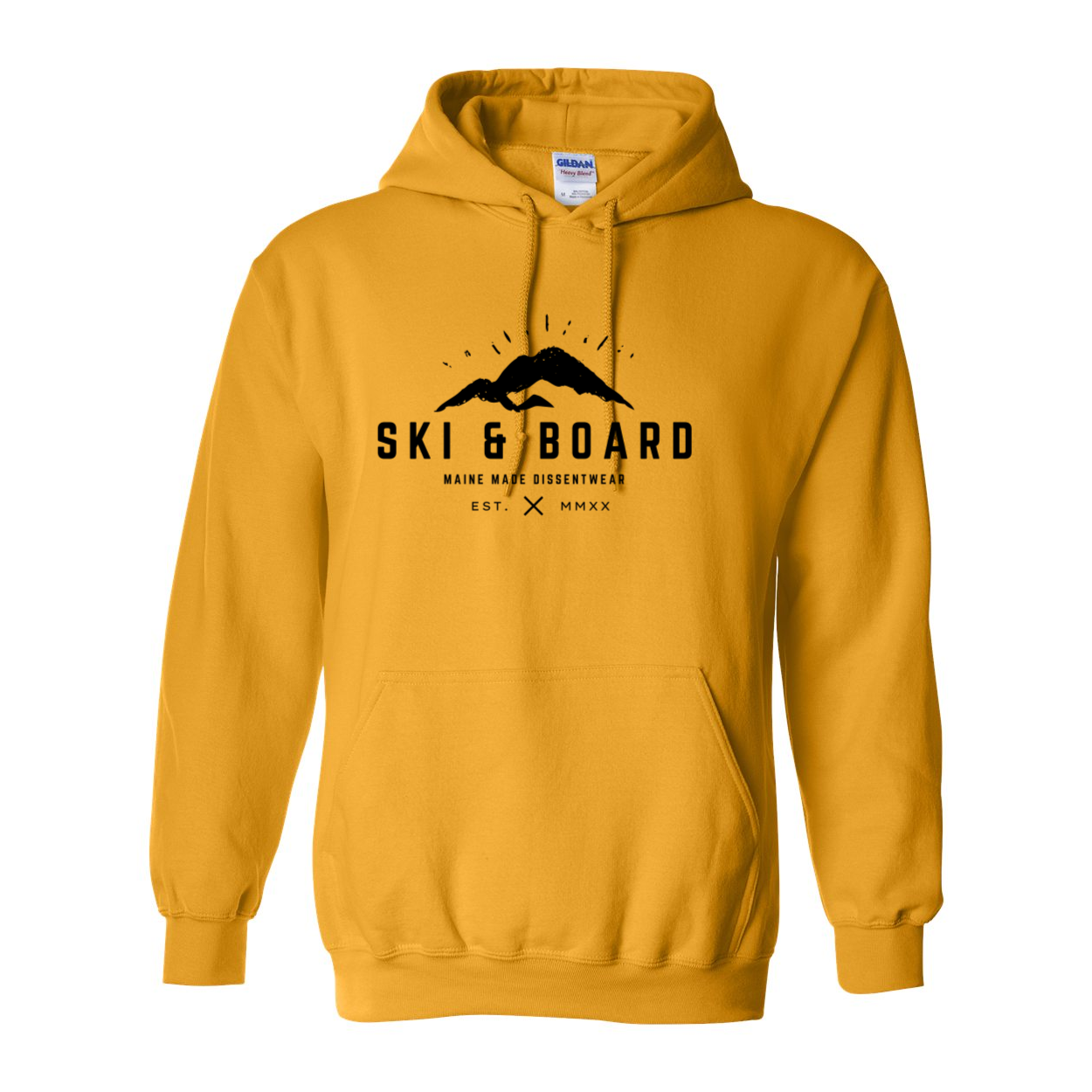 SKI & BOARD BLACK LOGO SWEATSHIRT HOODIE