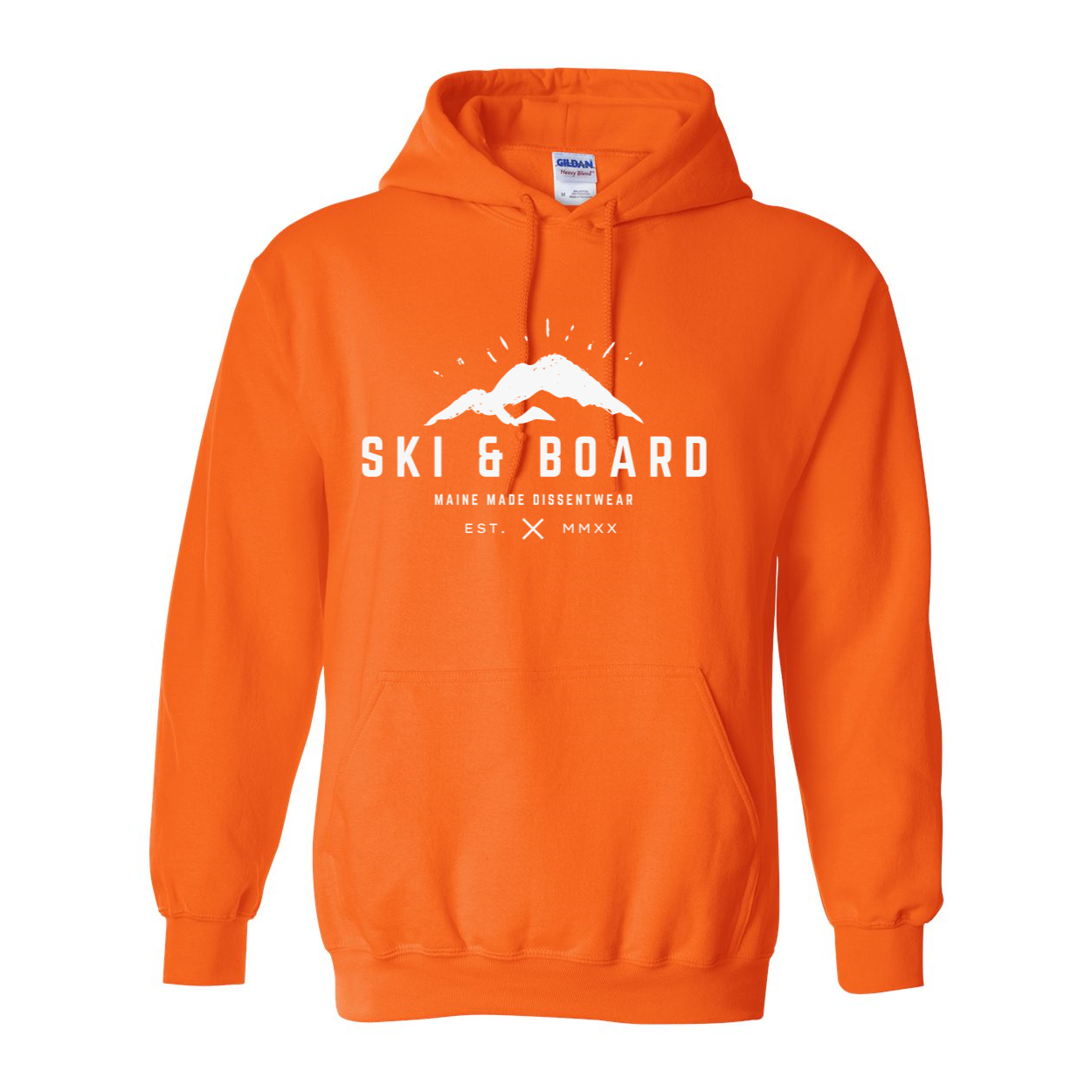 SKI & BOARD WHITE LOGO HOODIE SWEATSHIRT