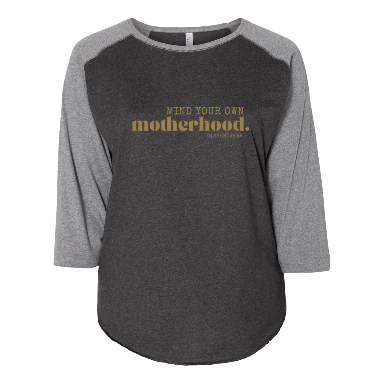 MIND YOUR OWN MOTHERHOOD Curvy Baseball Tee