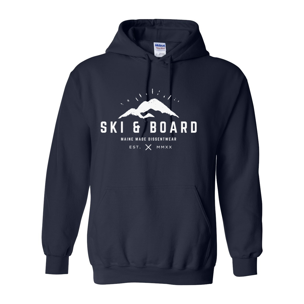 SKI & BOARD WHITE LOGO HOODIE SWEATSHIRT