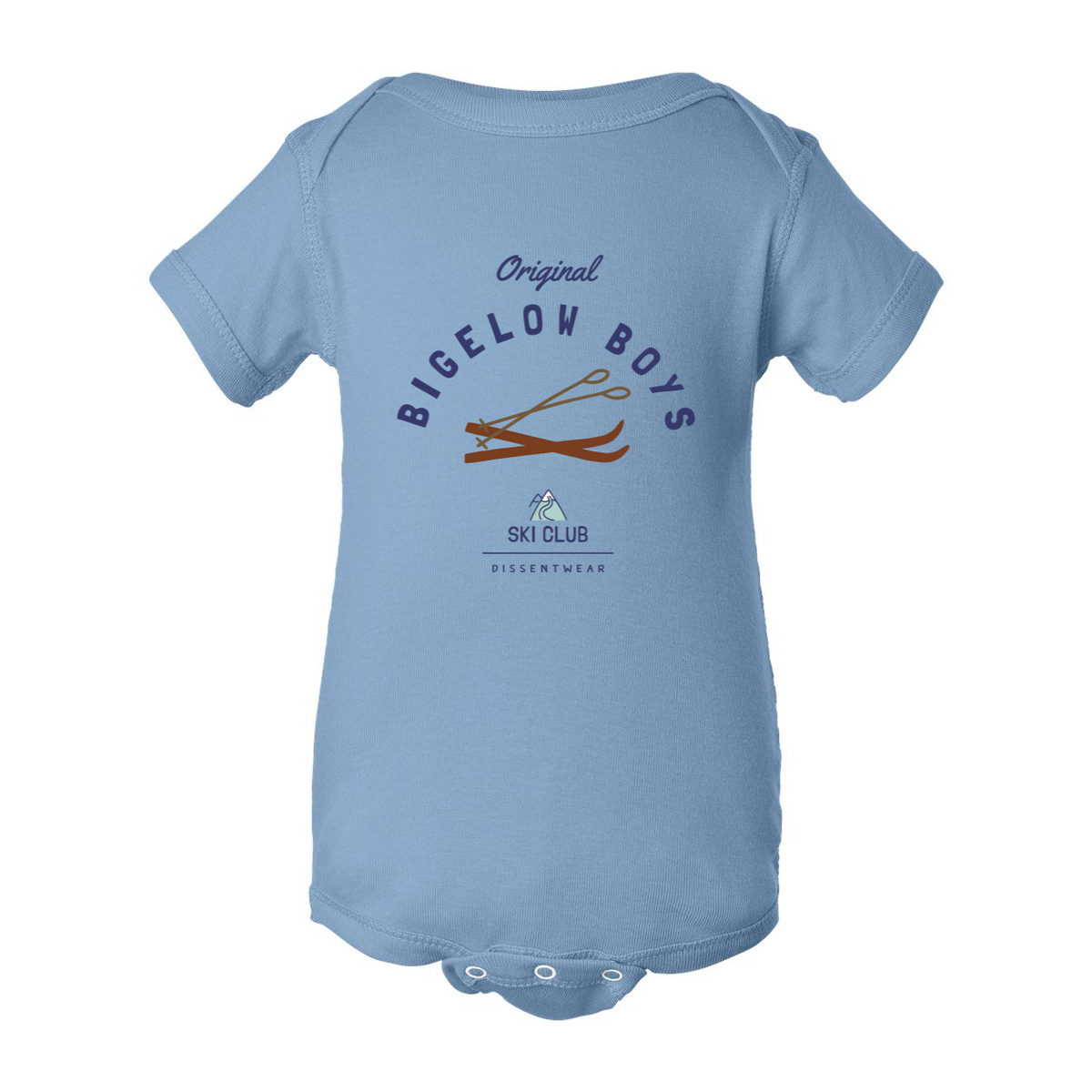 ORIGINAL BIGELOW BOYS SKI CLUB INFANT ONESIE