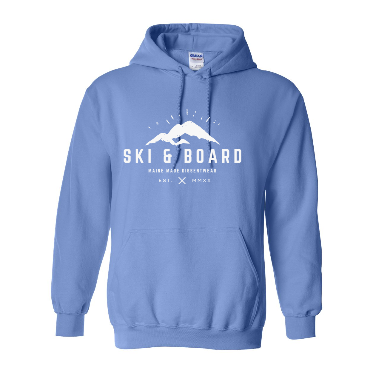 SKI & BOARD WHITE LOGO HOODIE SWEATSHIRT