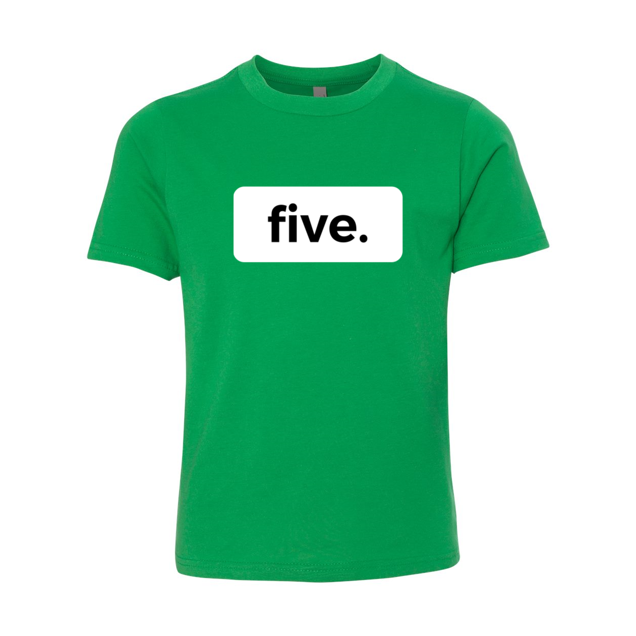 five. FIFTH  5TH birthday tee