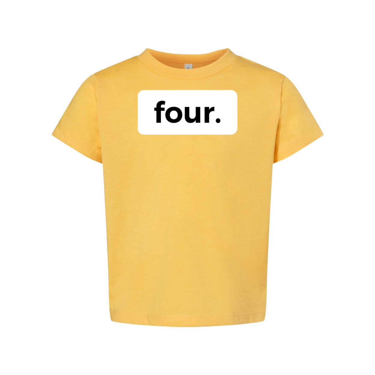 four. FOURTH 4TH birthday tee