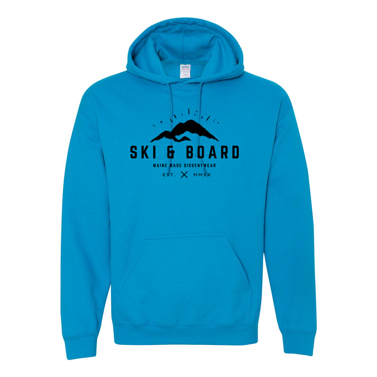 SKI & BOARD BLACK LOGO SWEATSHIRT HOODIE