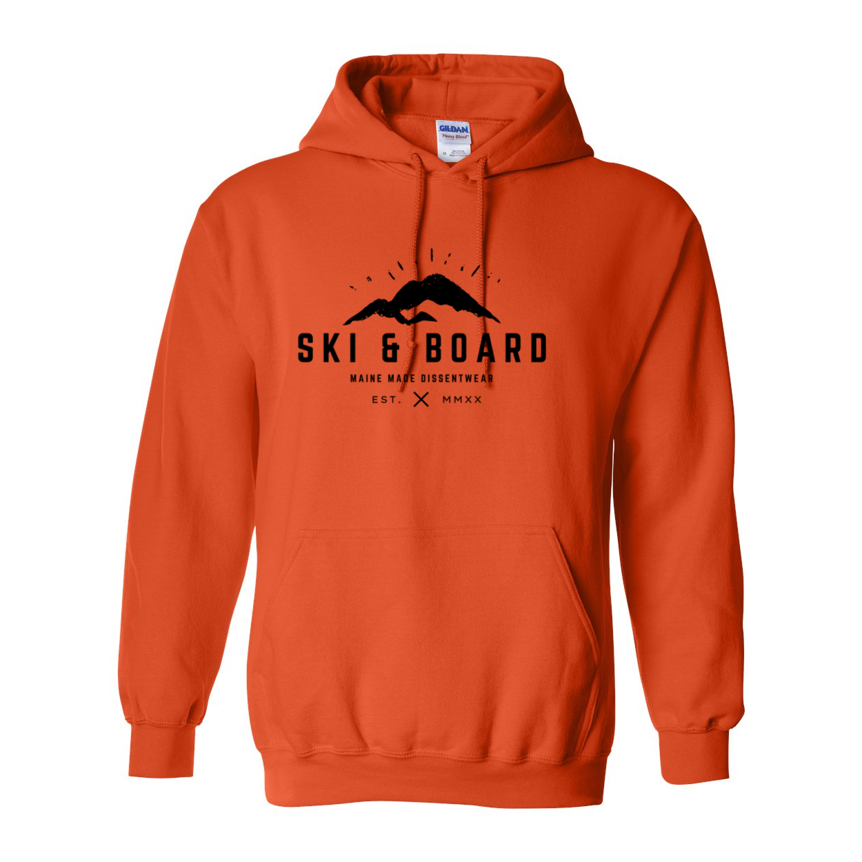SKI & BOARD BLACK LOGO SWEATSHIRT HOODIE