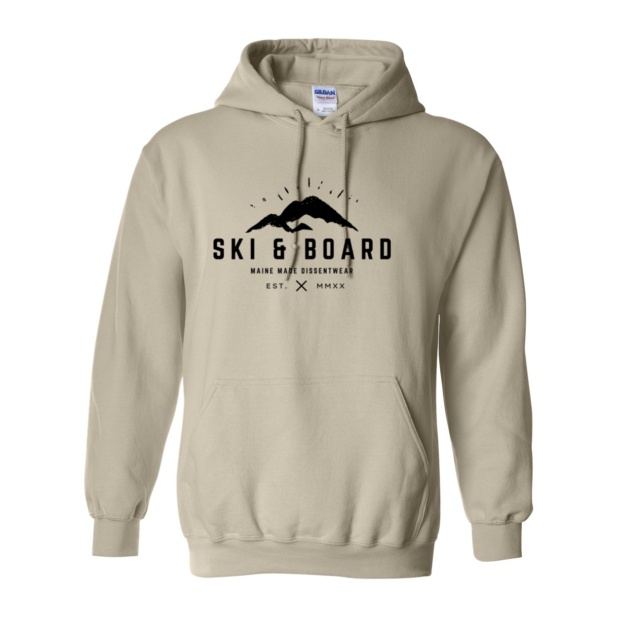 SKI & BOARD BLACK LOGO SWEATSHIRT HOODIE
