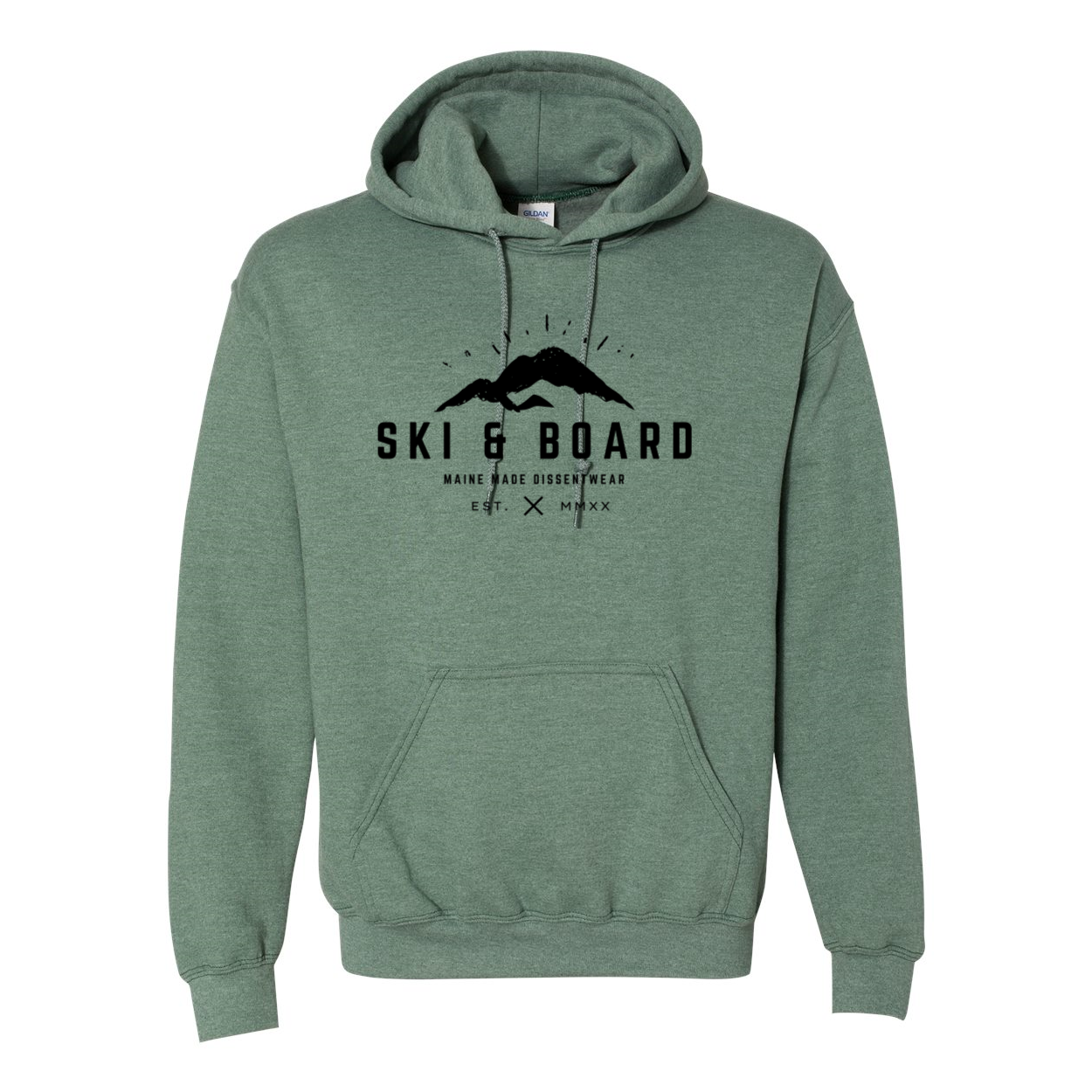 SKI & BOARD BLACK LOGO SWEATSHIRT HOODIE