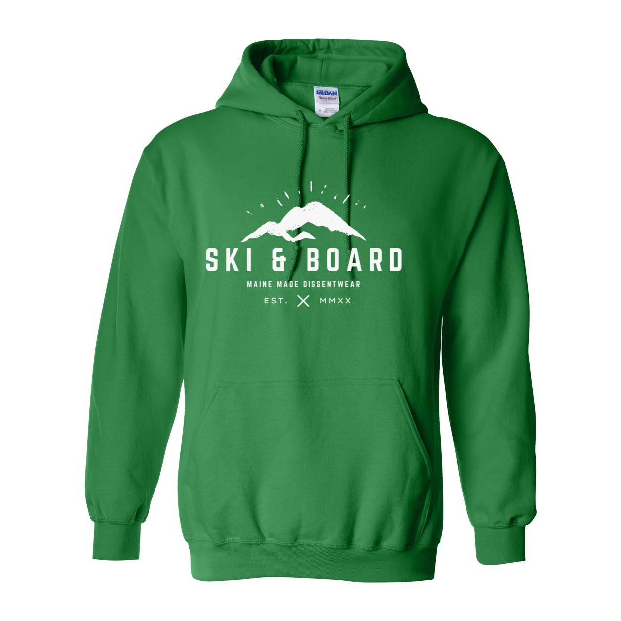 SKI & BOARD WHITE LOGO HOODIE SWEATSHIRT