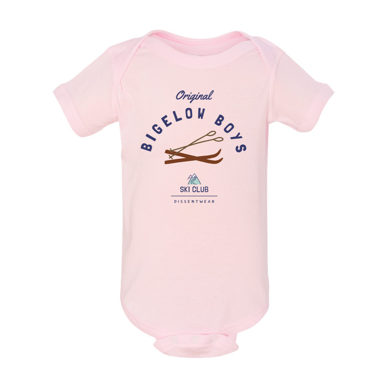 ORIGINAL BIGELOW BOYS SKI CLUB INFANT ONESIE