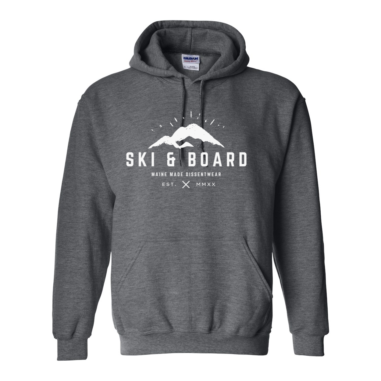 SKI & BOARD WHITE LOGO HOODIE SWEATSHIRT