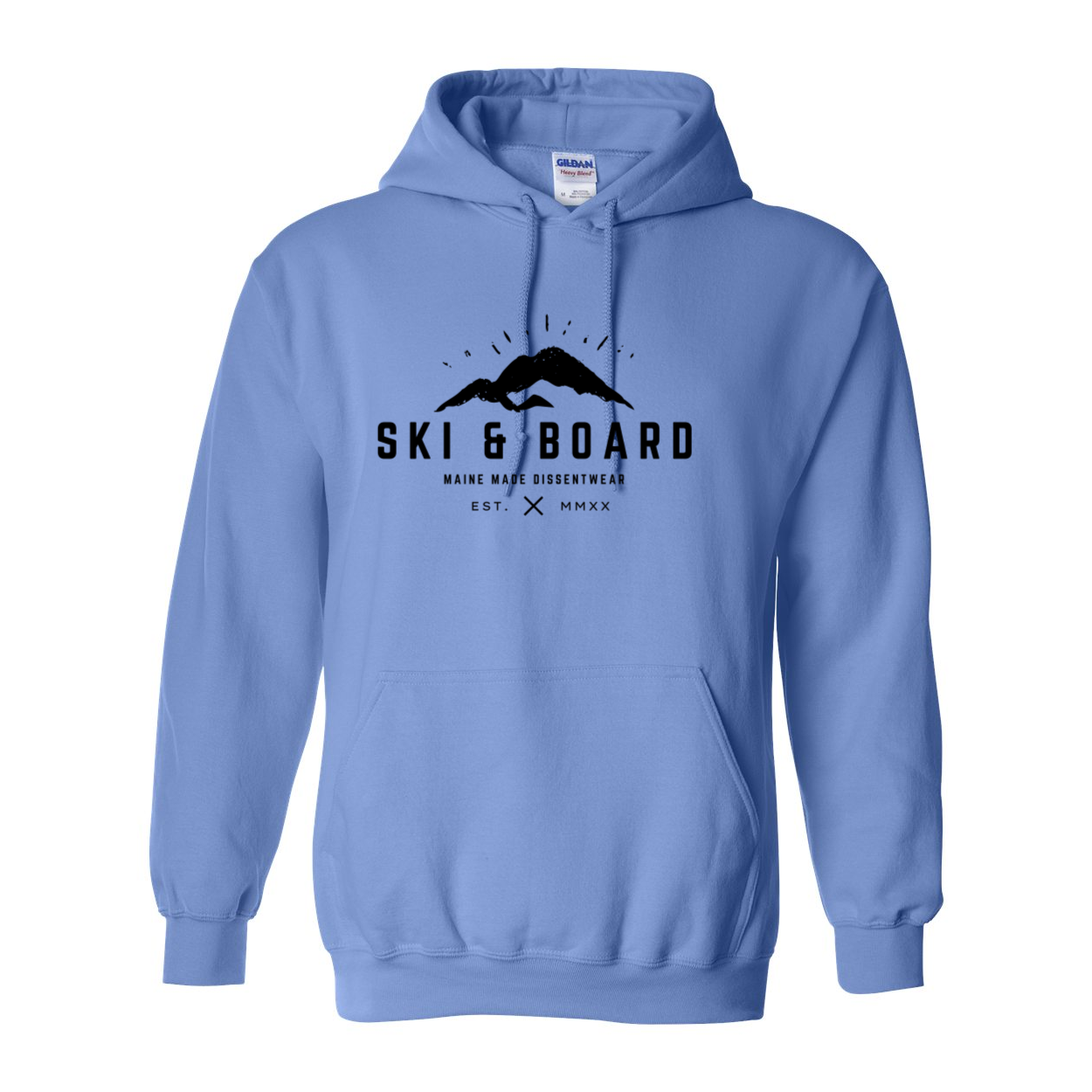 SKI & BOARD BLACK LOGO SWEATSHIRT HOODIE