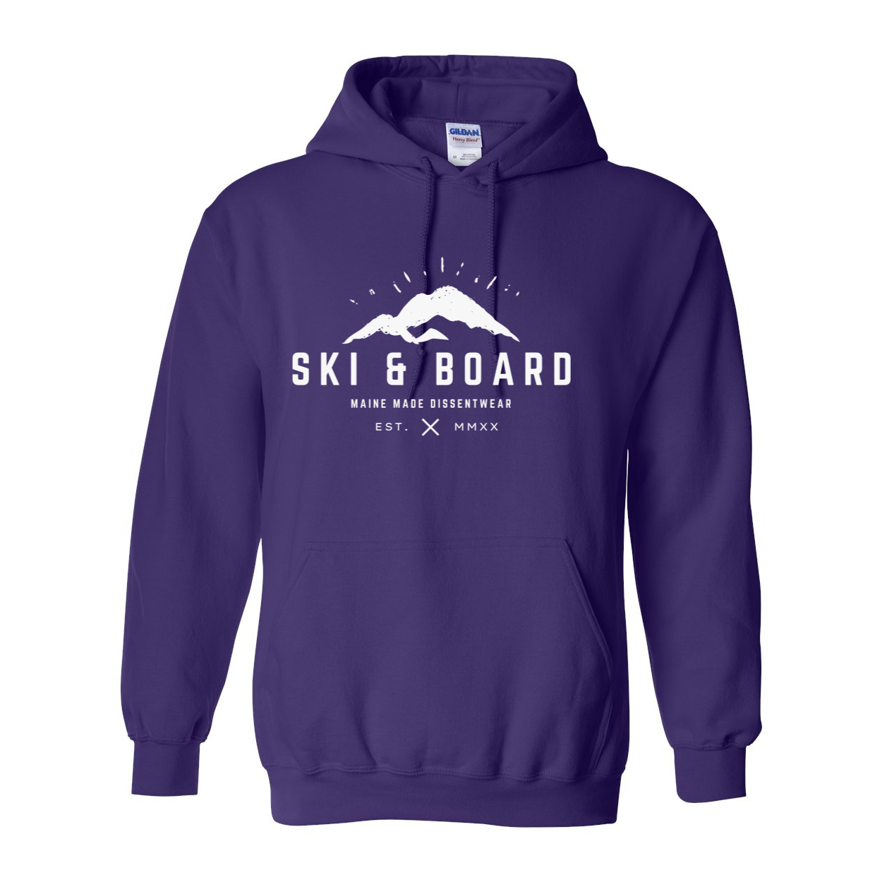 SKI & BOARD WHITE LOGO HOODIE SWEATSHIRT