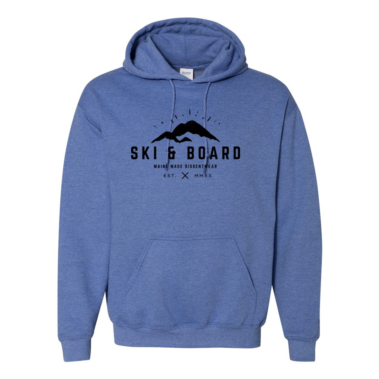 SKI & BOARD BLACK LOGO SWEATSHIRT HOODIE