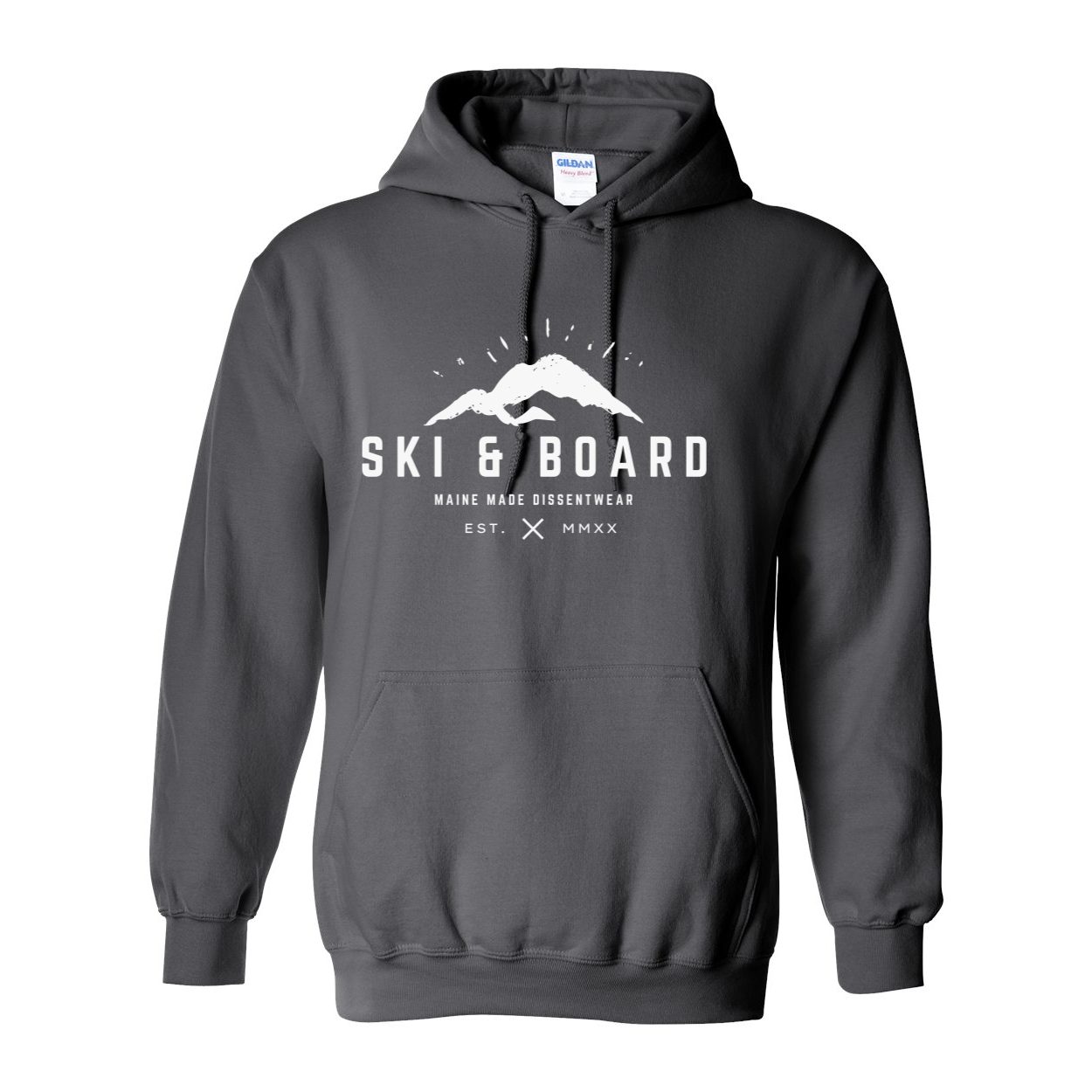 SKI & BOARD WHITE LOGO HOODIE SWEATSHIRT