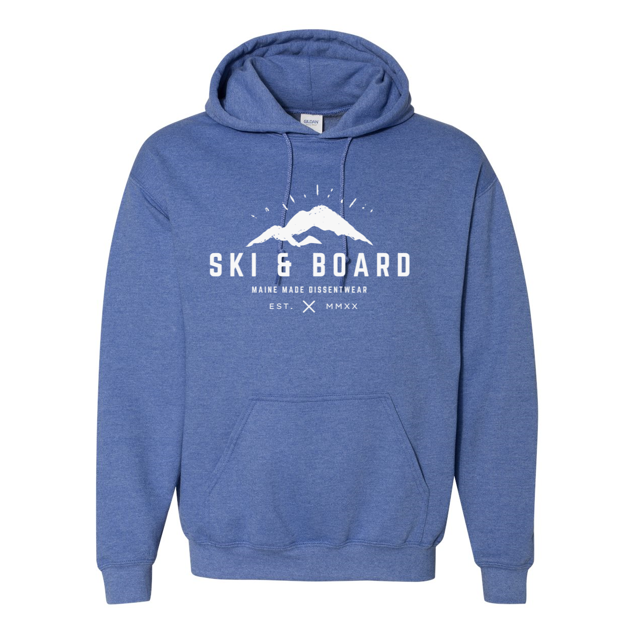 SKI & BOARD WHITE LOGO HOODIE SWEATSHIRT