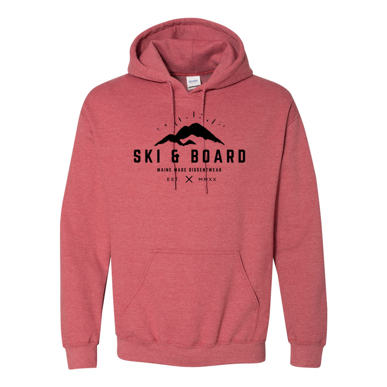SKI & BOARD BLACK LOGO SWEATSHIRT HOODIE