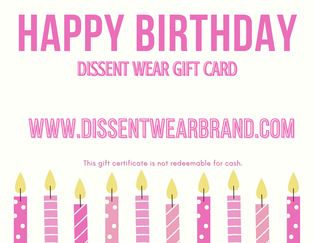 DISSENT WEAR GIFT CARD (Stay Salty)