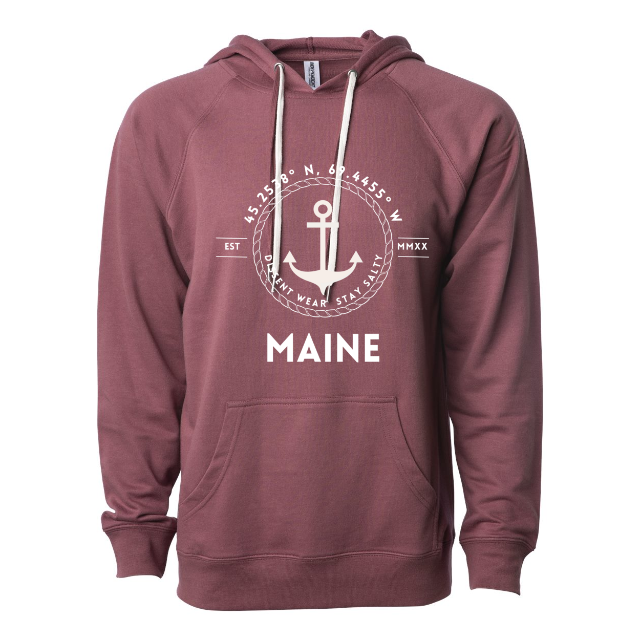 MAINE SALTY Lightweight Terry Hoodie