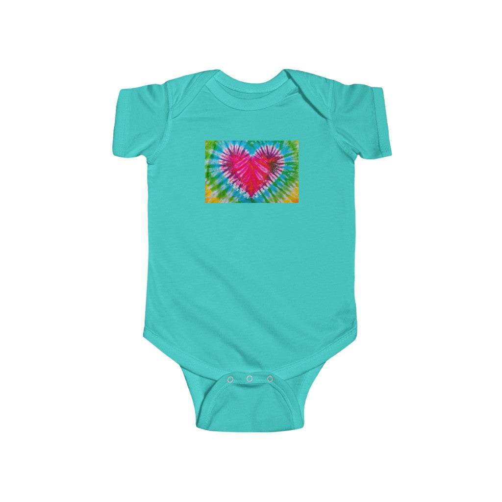 TIE DYE LOVE INFANT BOUTIQUE ONESIE