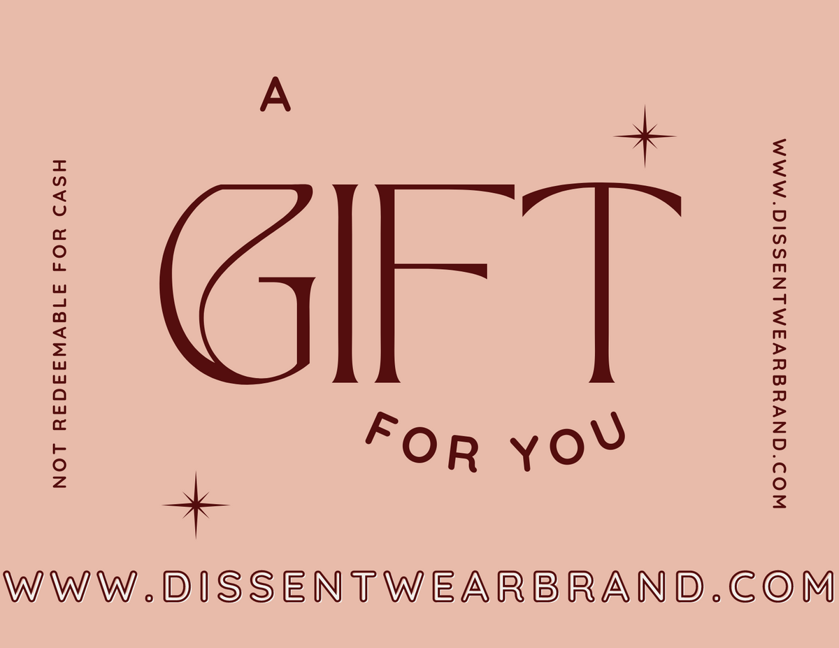 DISSENT WEAR GIFT CARD (Birthday Blue)