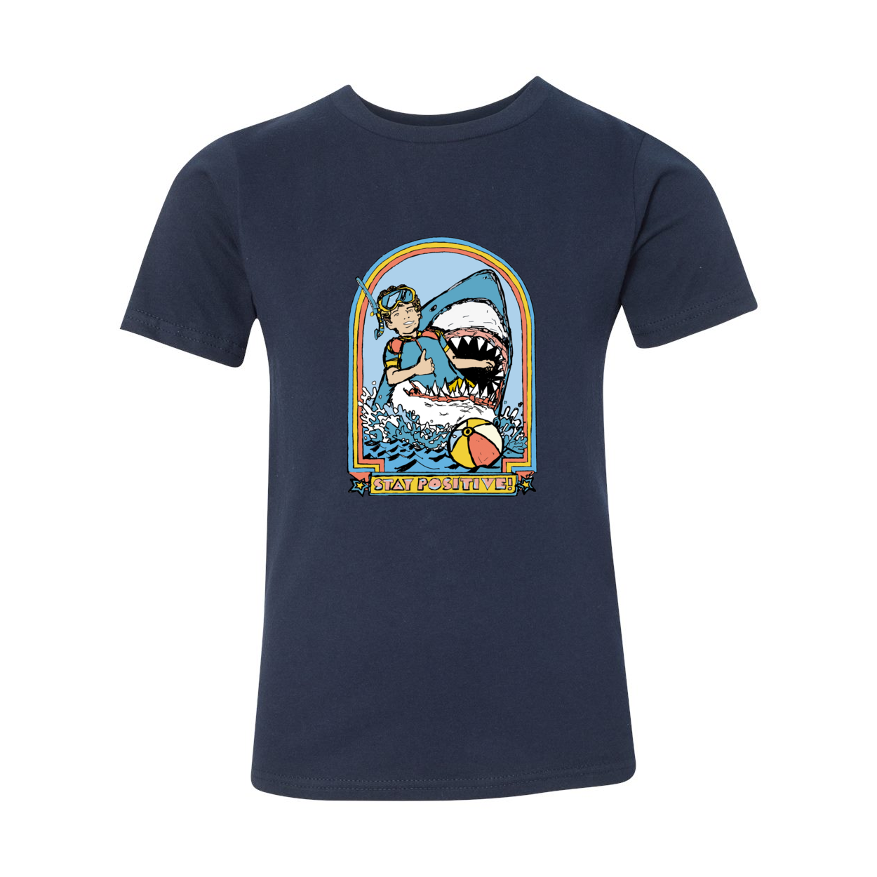 STAY POSITIVE YOUTH TEE-HAND DRAWN - FUNNY TRENDY