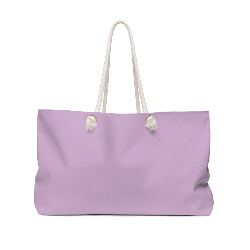 MAINE MADE LOCALLY GROWN WEEKENDER BAG IN LILAC (HOT FALL TREND)