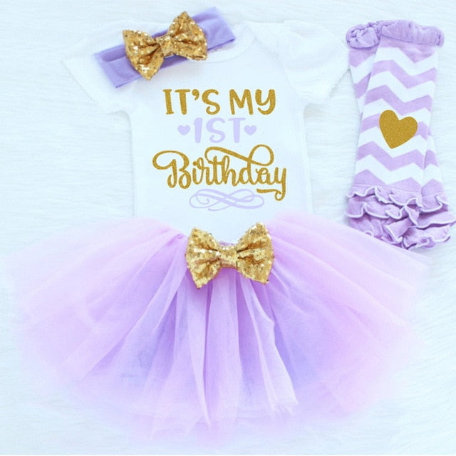 FIRST BIRTHDAY TRENDY TUTU BABY / TODDLER DRESS! FANCY FIRST BIRTHDAY OUTFIT 1st Birthday